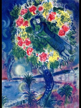  con - Couple and Fish contemporary Marc Chagall